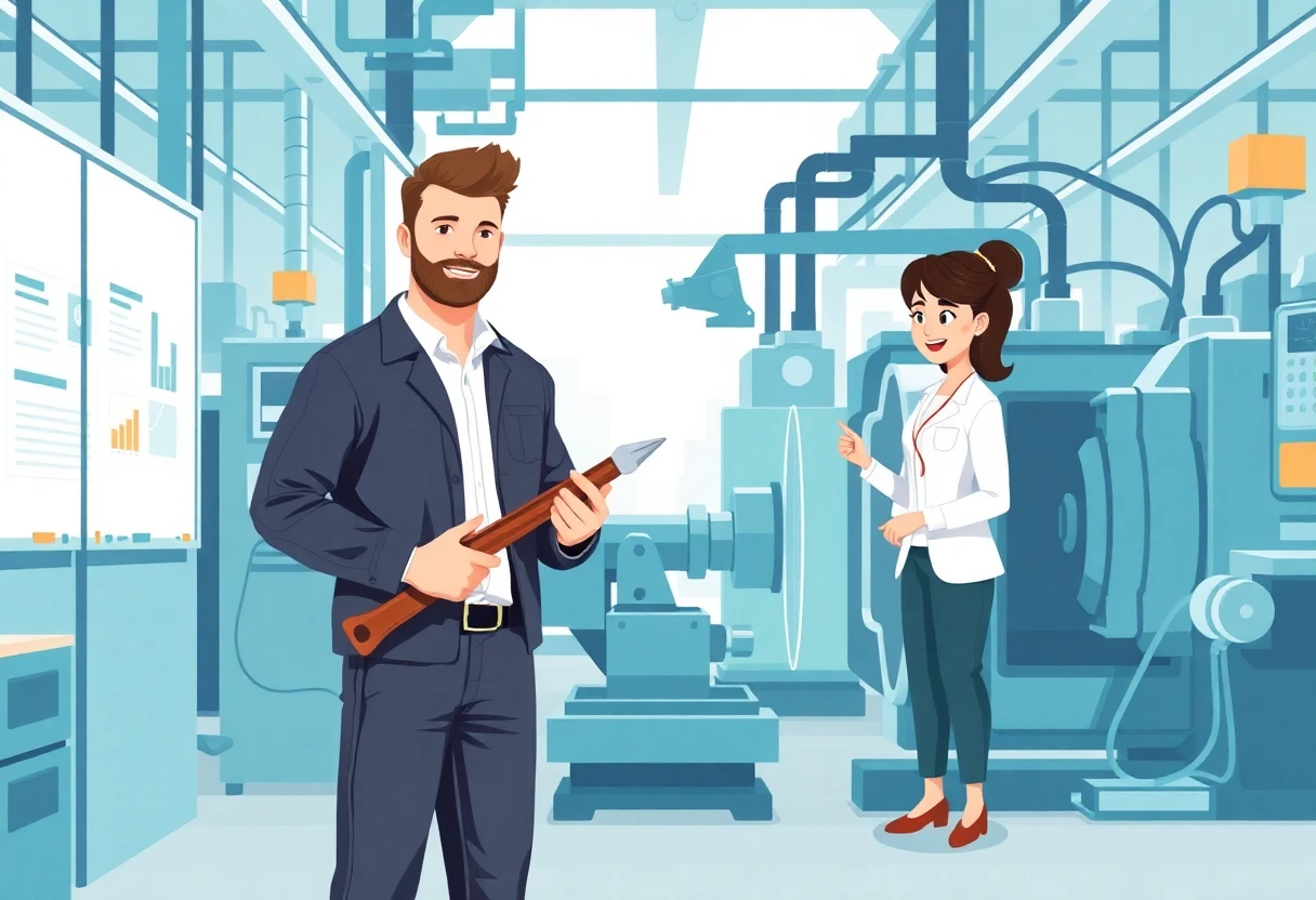 Técnico de mantenimiento en acción
