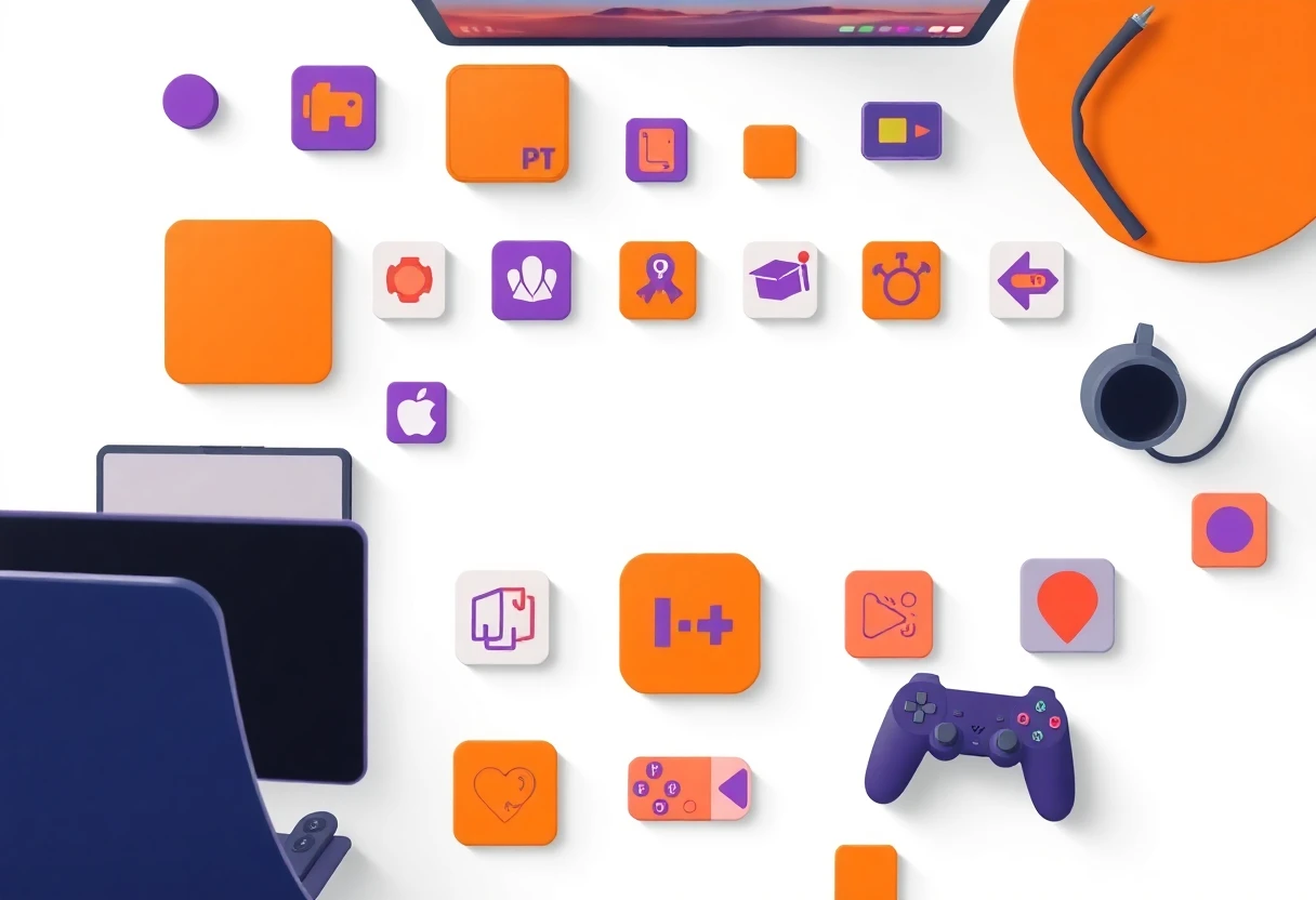Iconos de aplicaciones de juegos móviles