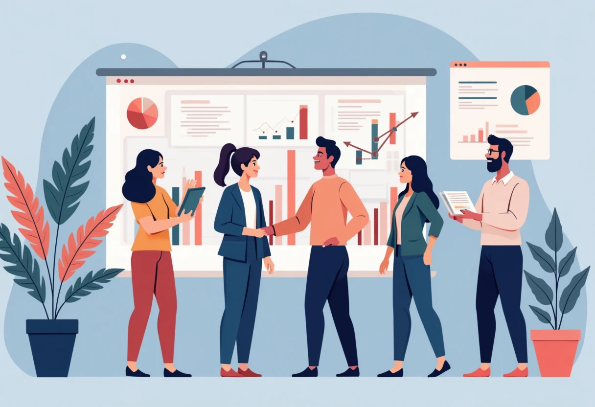 Colaboración en un entorno de trabajo moderno