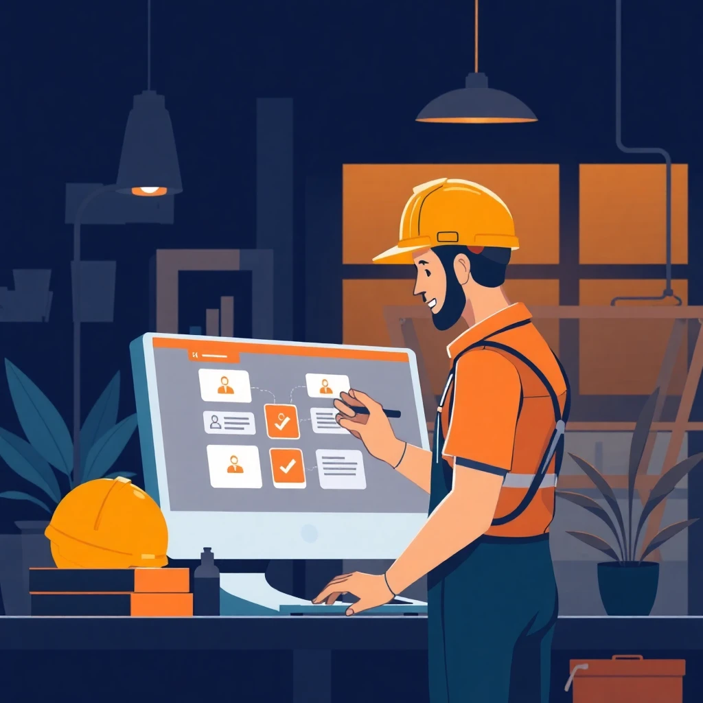 Comparando trabajos de construcción