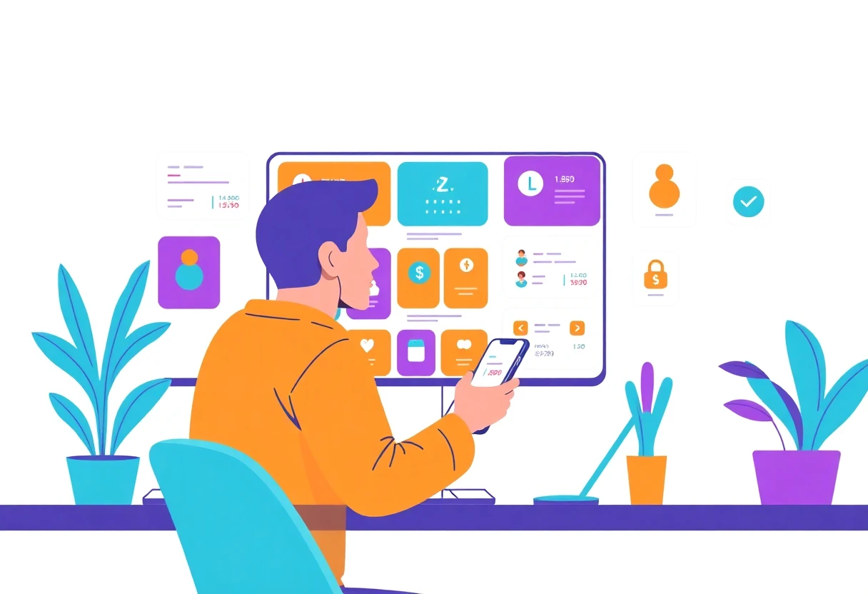 Managing finances with a budgeting app
