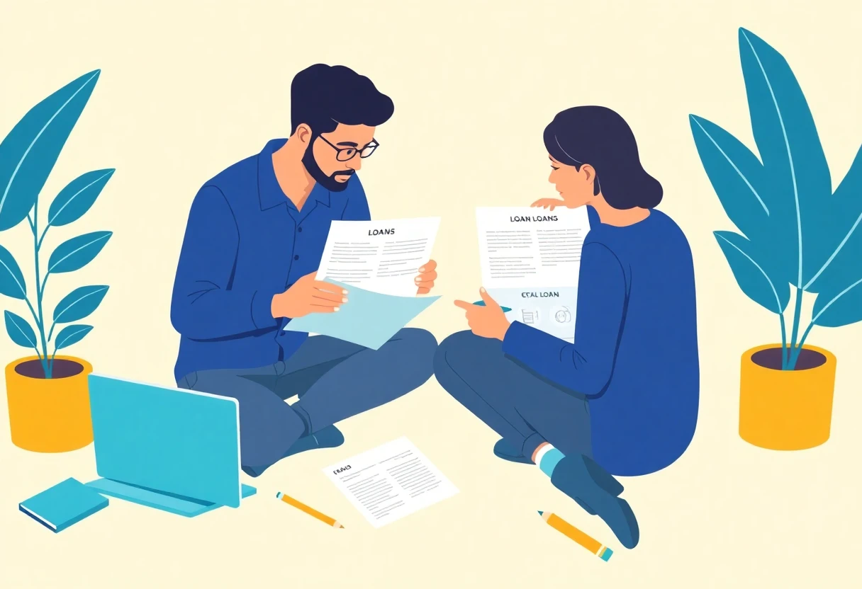Discussing financial options