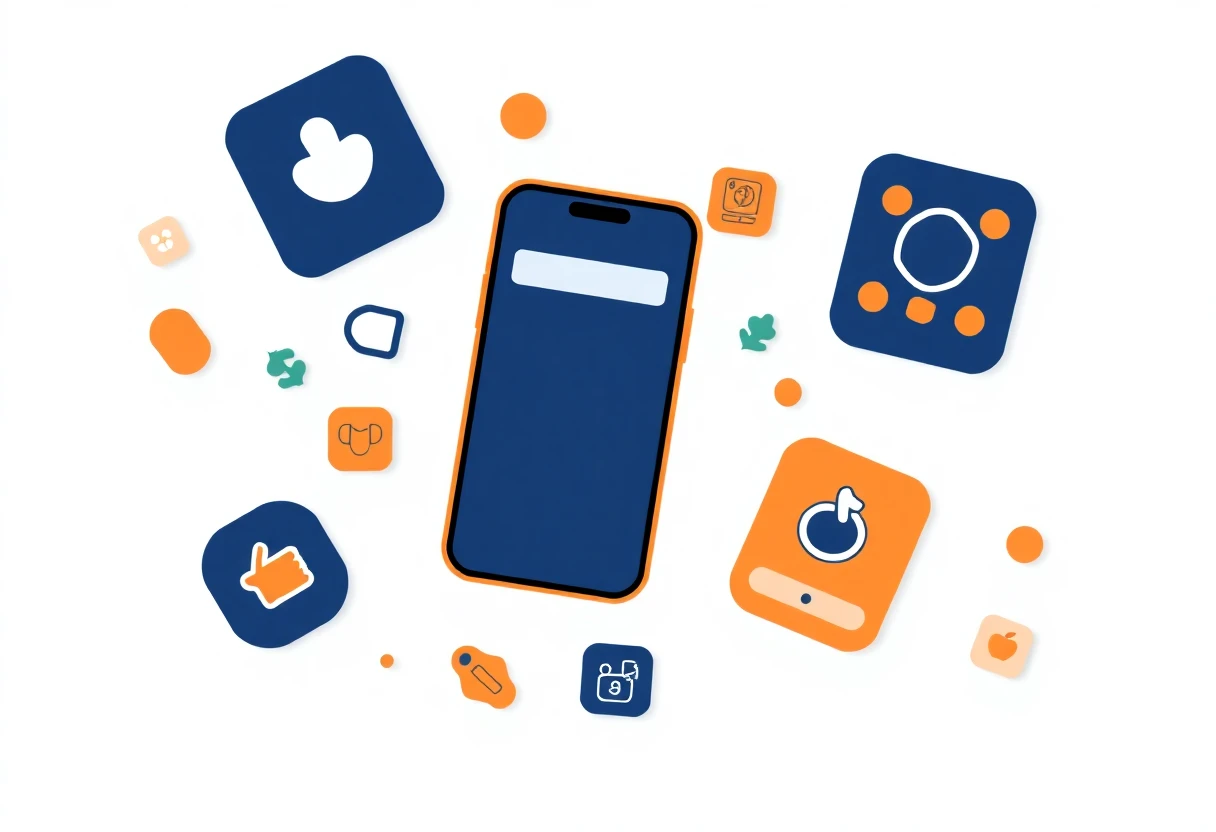 Ilustración de mitos sobre apps de fitness