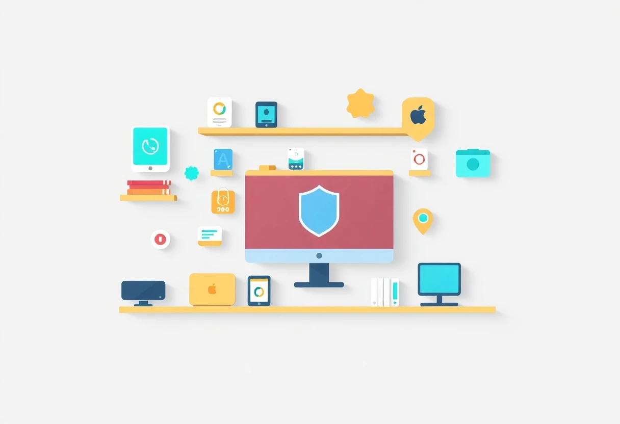 Ilustración de privacidad y geolocalización