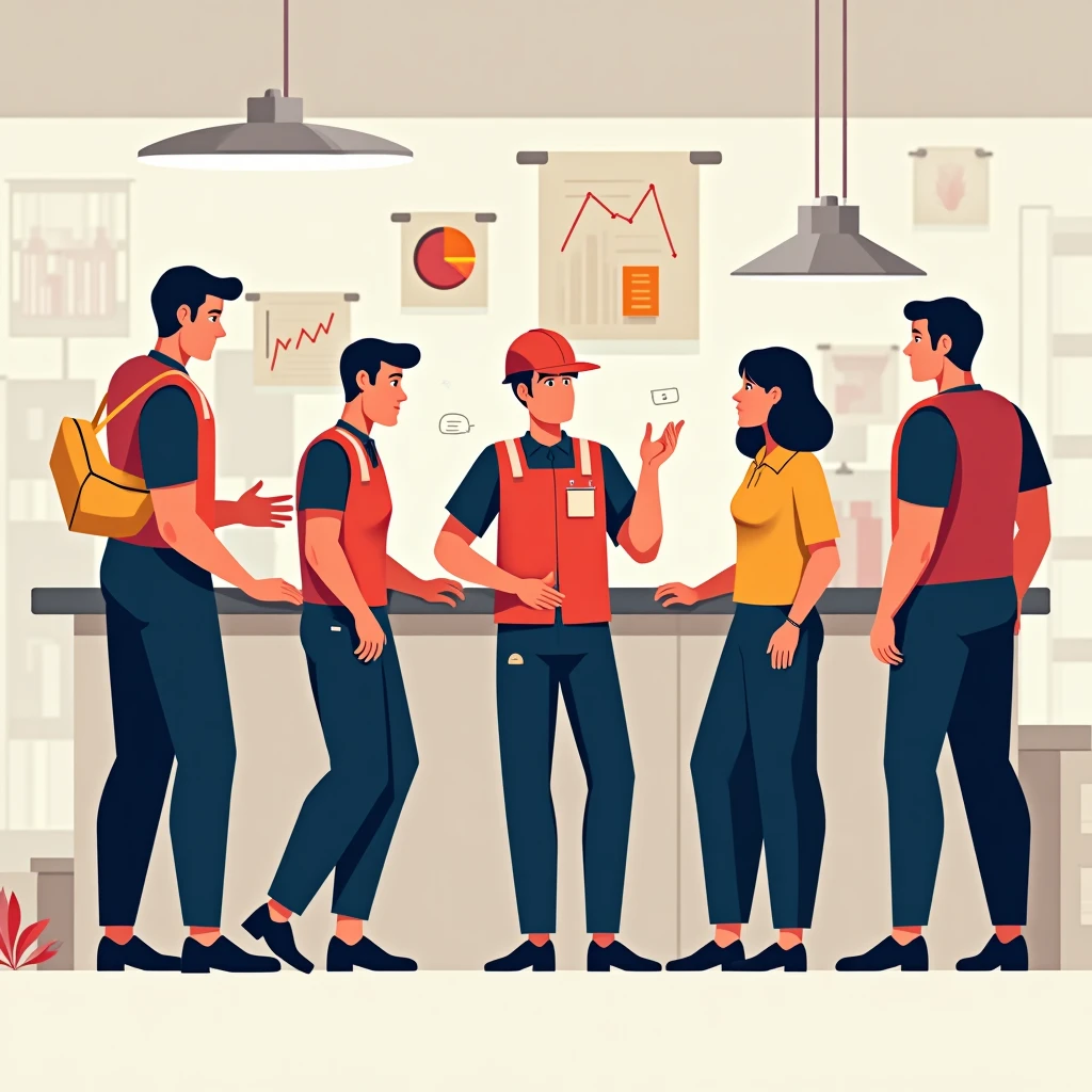 Equipo de ventas discutiendo estrategias