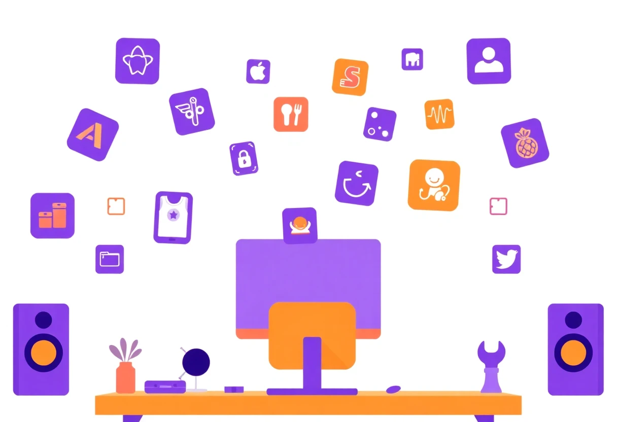 Iconos de apps de salud y fitness