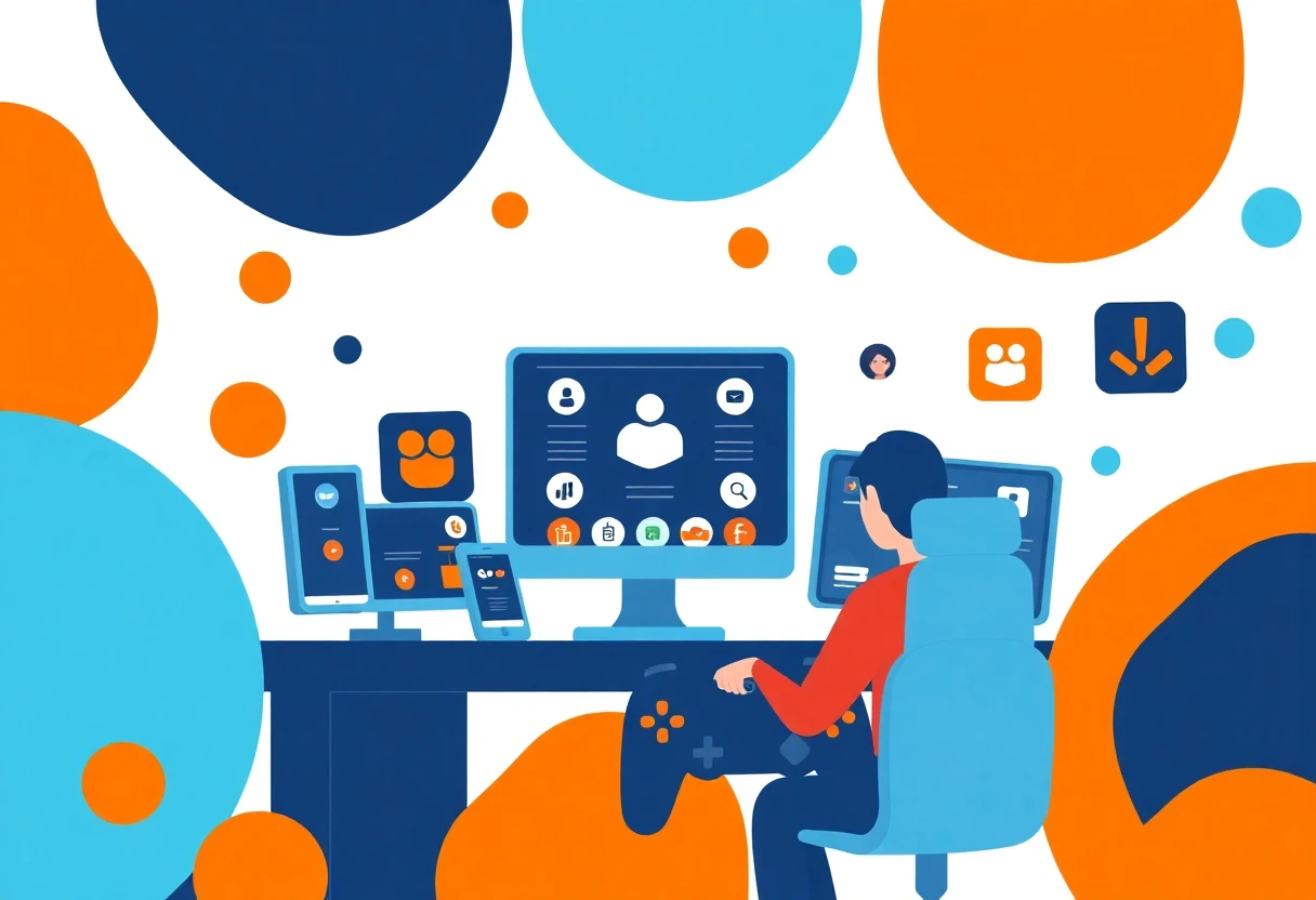 Advanced productivity apps illustration