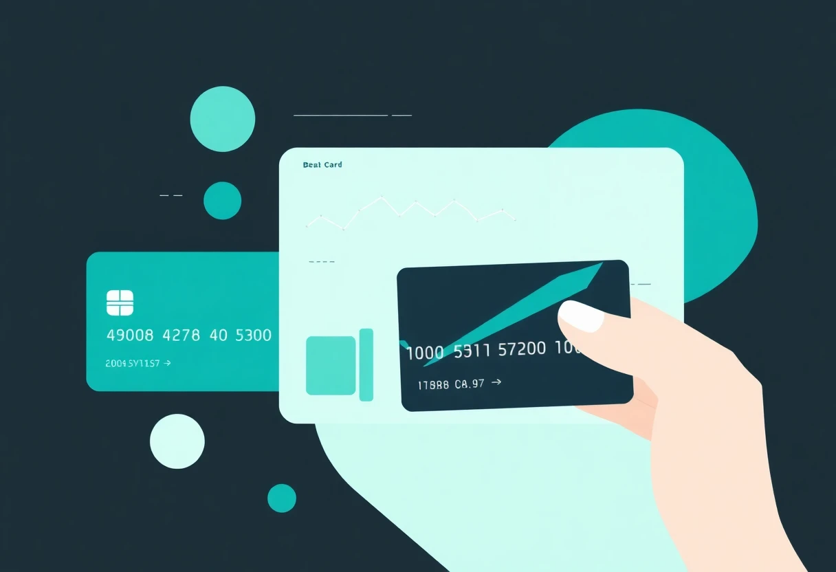 Concepto de tasas de interés de tarjetas de crédito