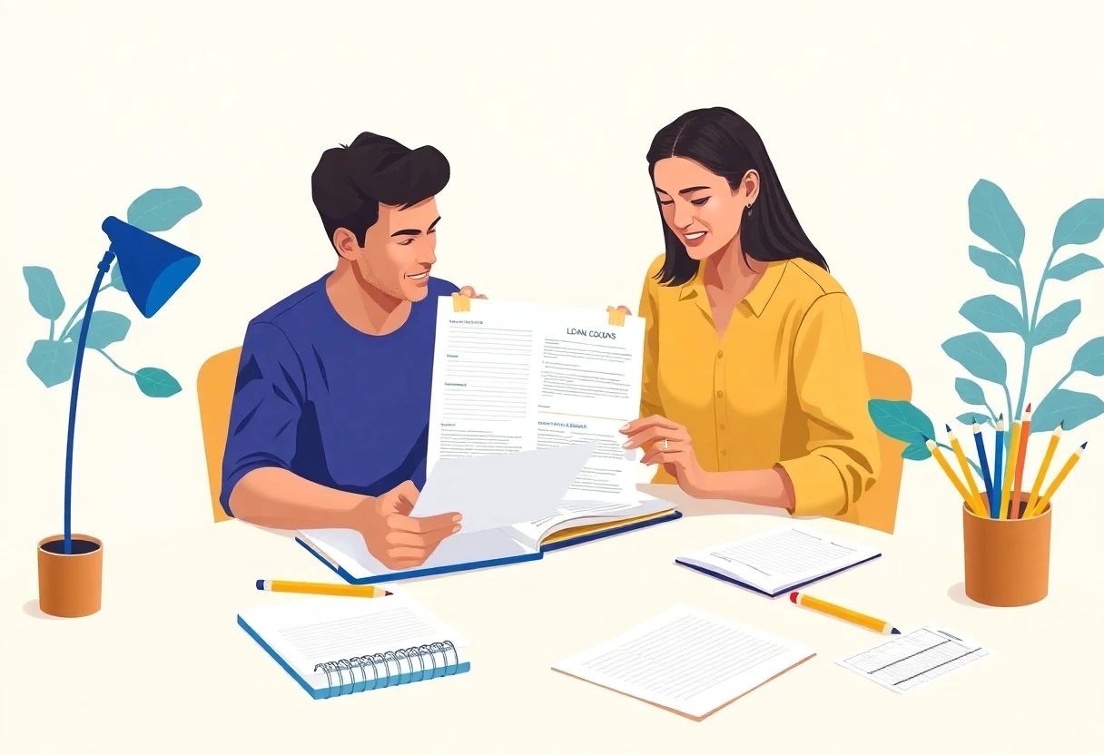 Reviewing loan options