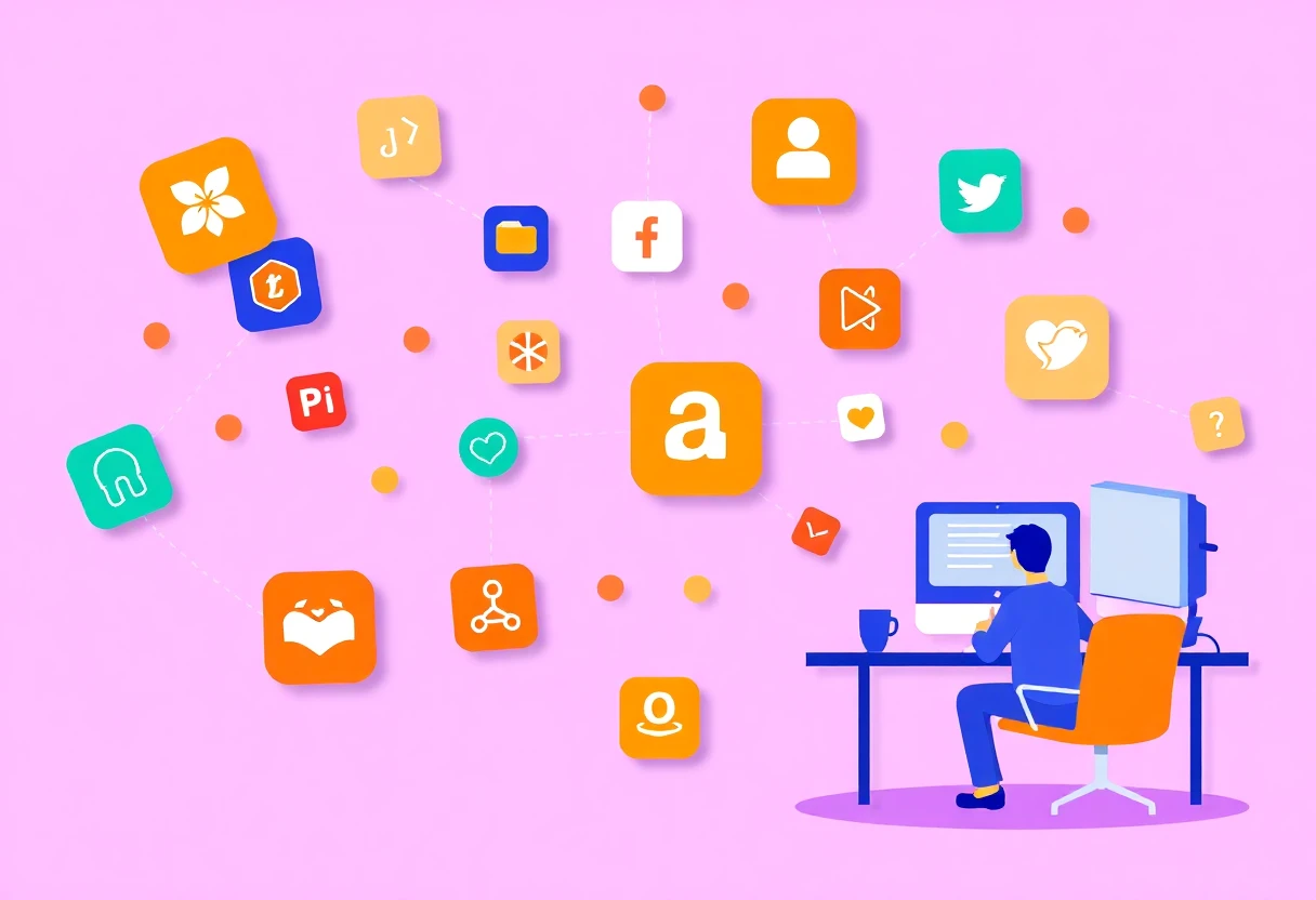 Variedad de apps de productividad