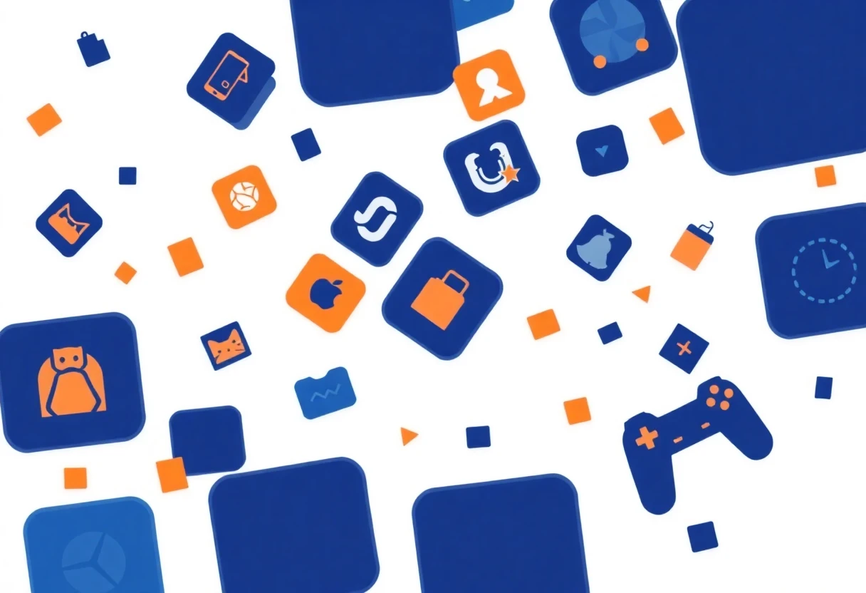 Dynamic gaming grid illustration
