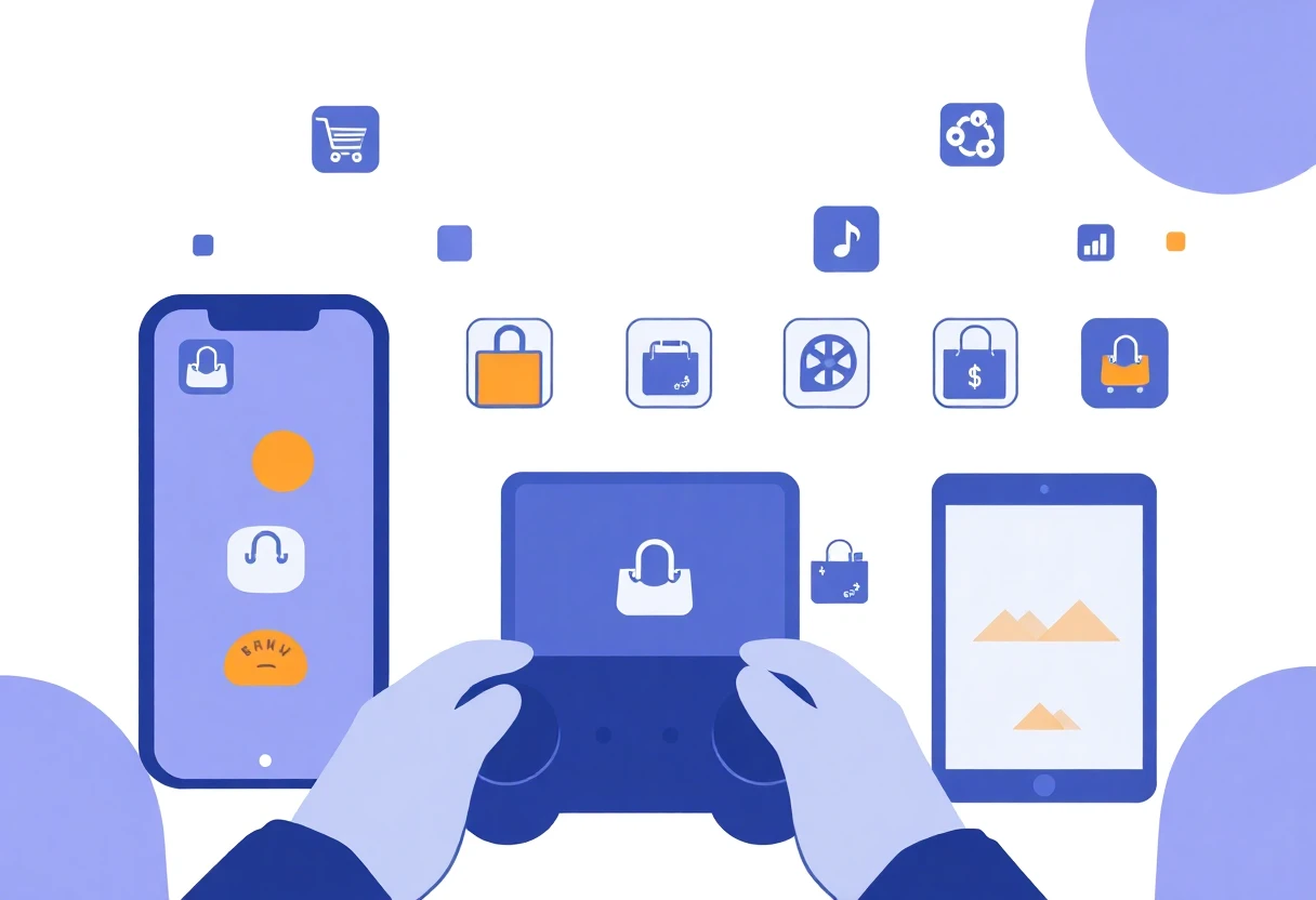 Organized index of shopping apps
