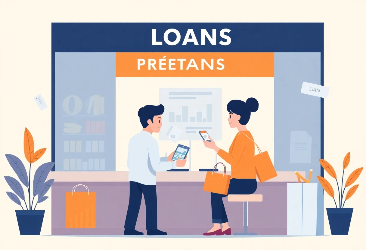 Visita a sucursal bancaria para información de préstamos