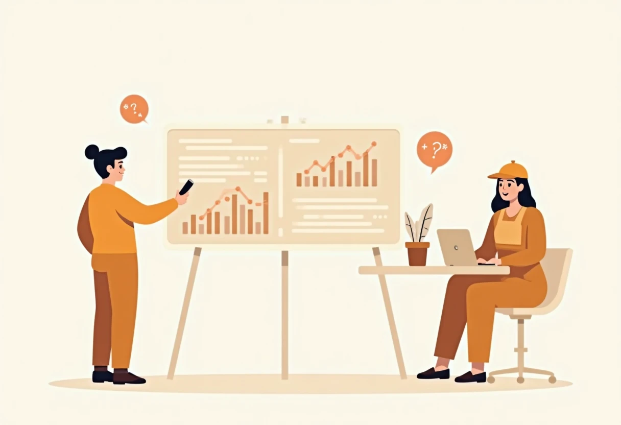 Profesional usando tecnología en servicio al cliente