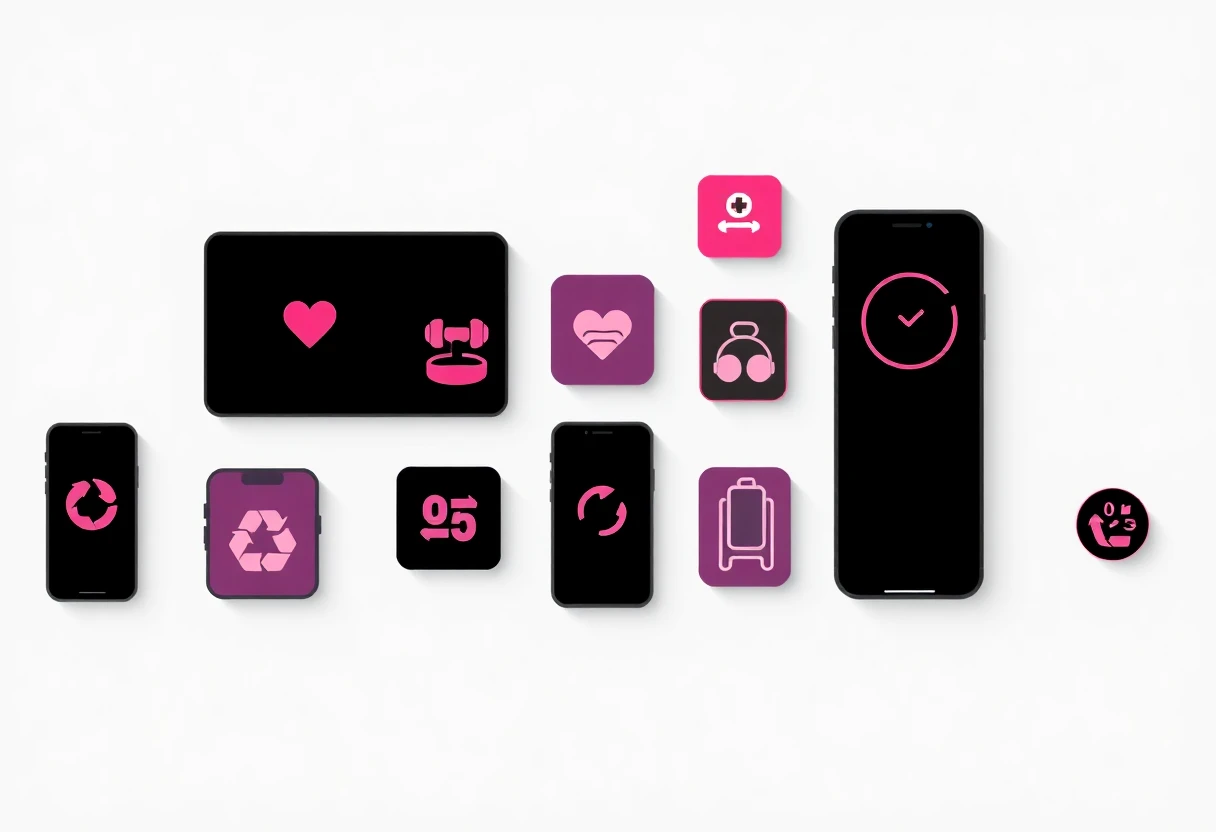 Iconos de apps de salud