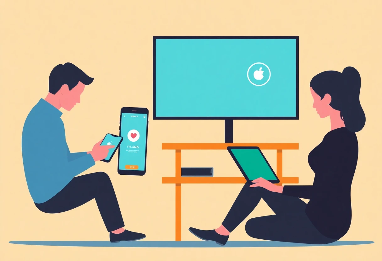 Usando apps de salud y fitness