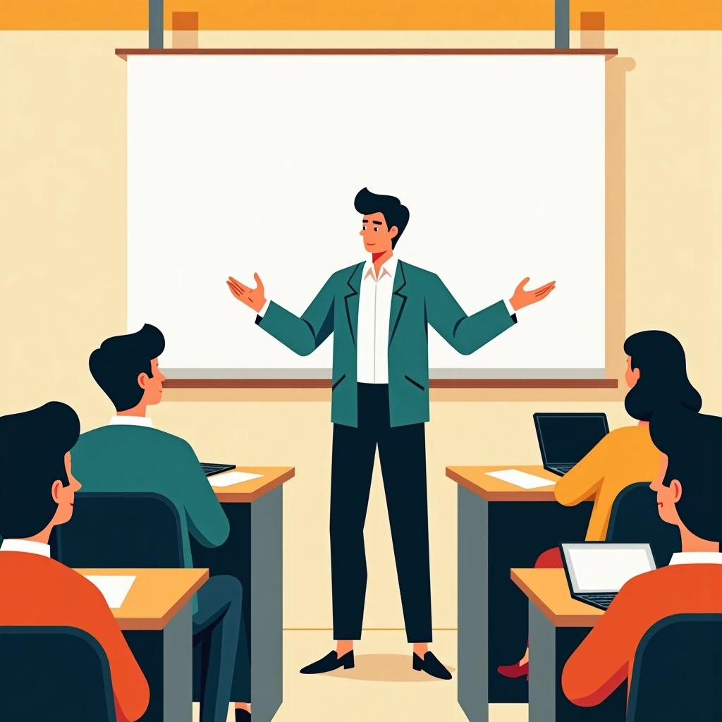 Professor em sala de aula