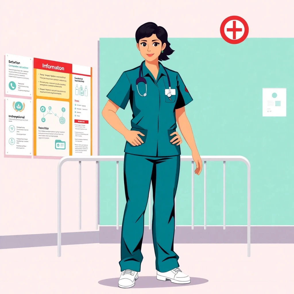 Enfermeira em ambiente hospitalar
