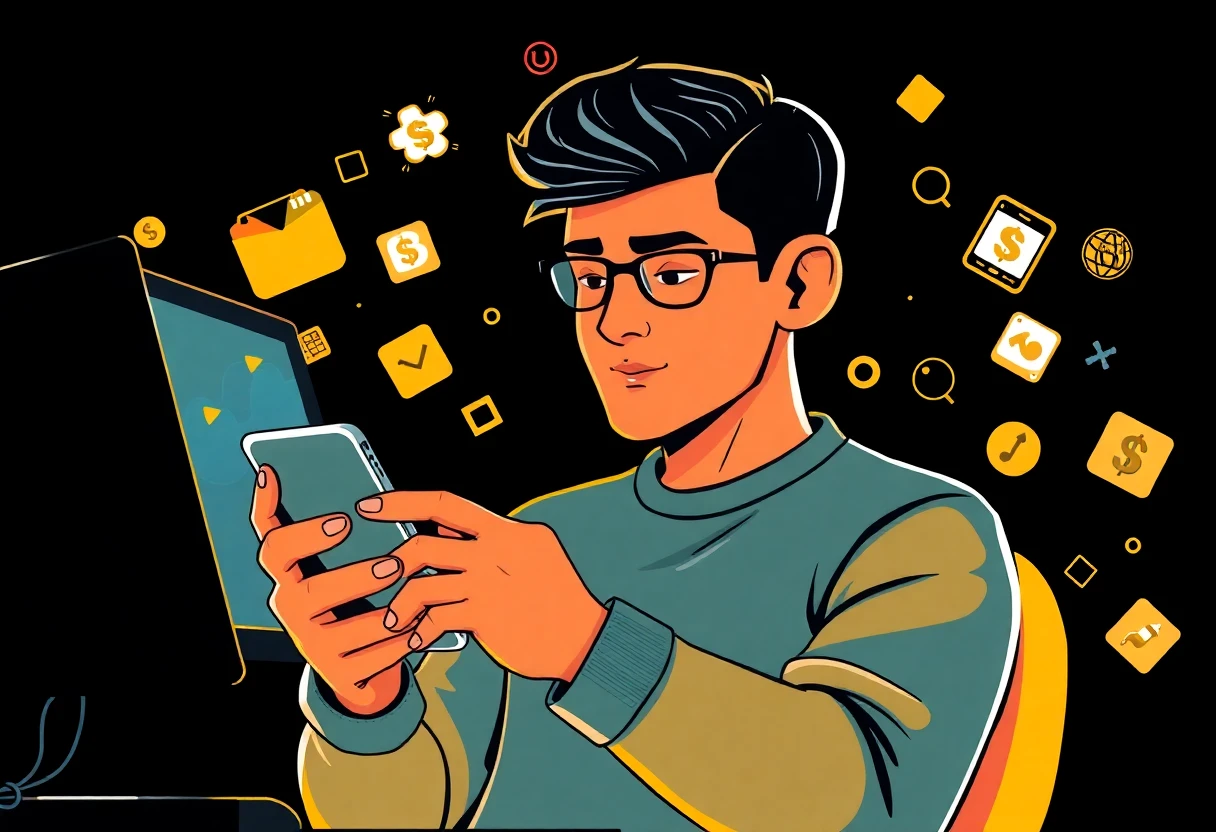 Usando apps de orçamento