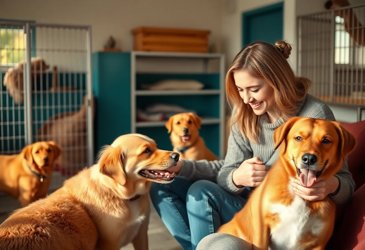 Visite d'un refuge pour animaux