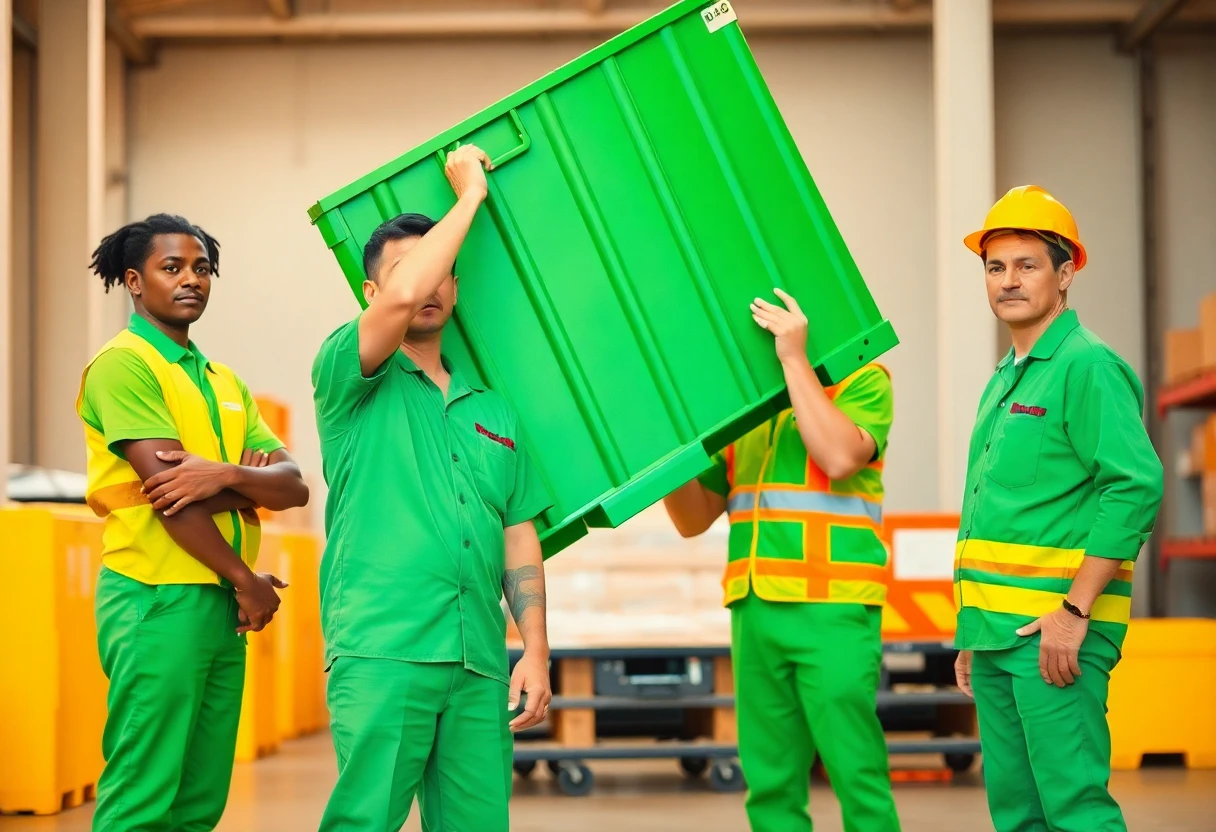 Lagermitarbeiter bei der Arbeit