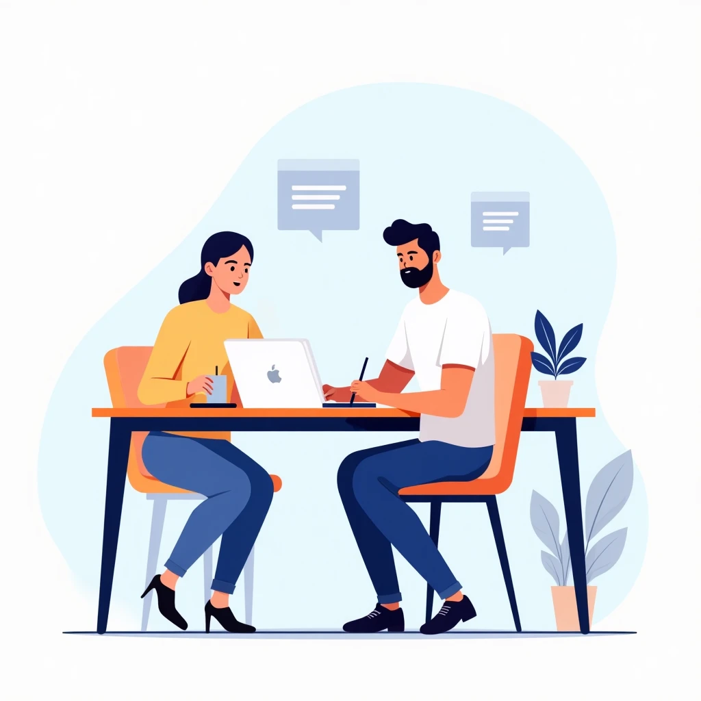 Freelancer bei der Arbeit