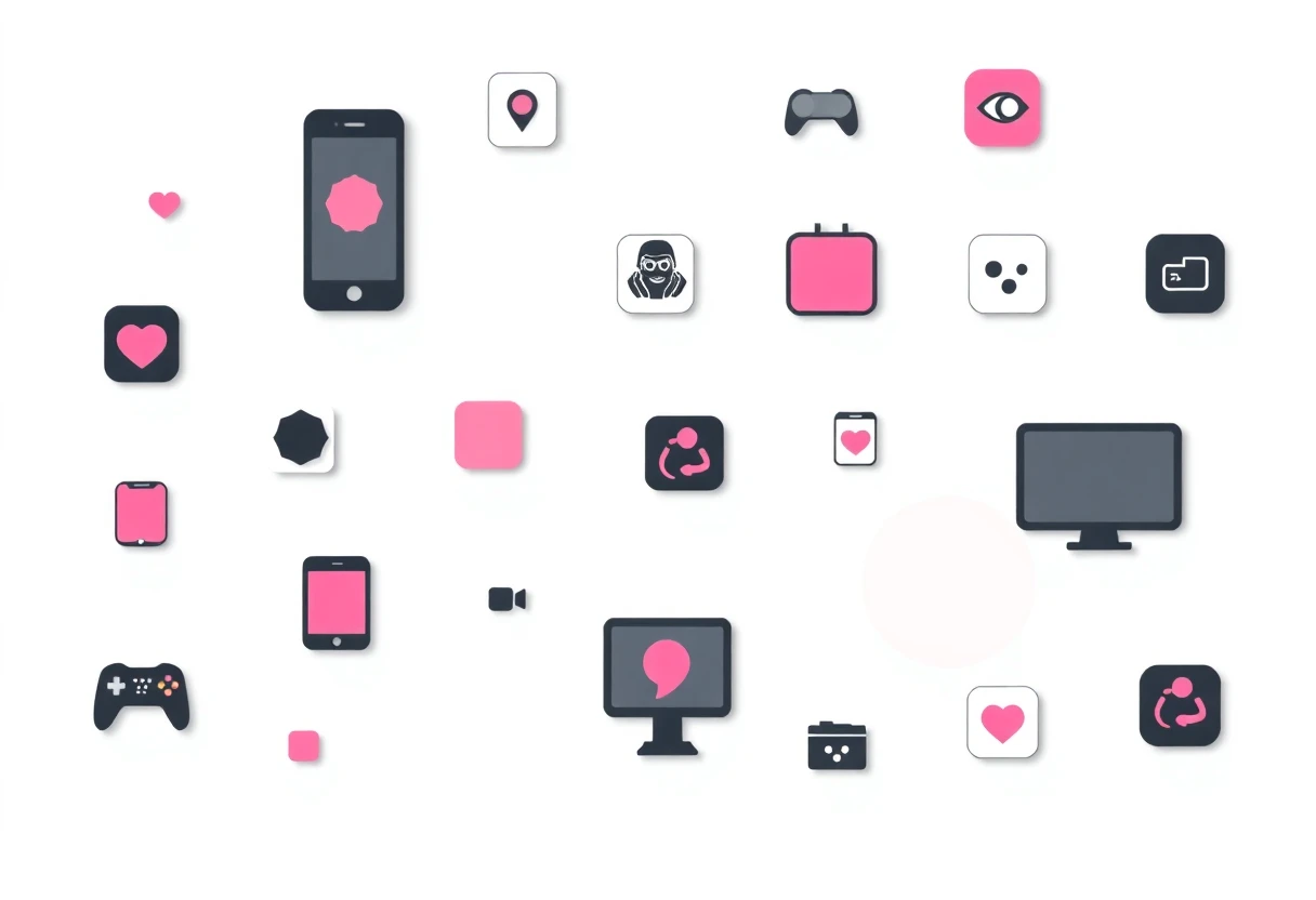 Abstrakte Darstellung von Foto-Apps