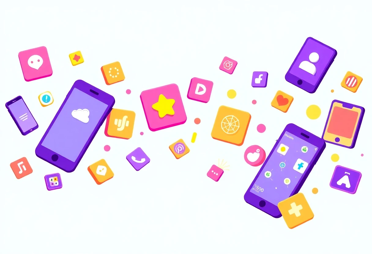 Apps entdecken mit lebhaften Icons