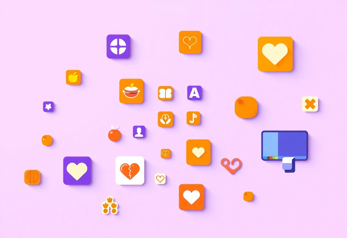 Illustration von Gesundheits-Apps