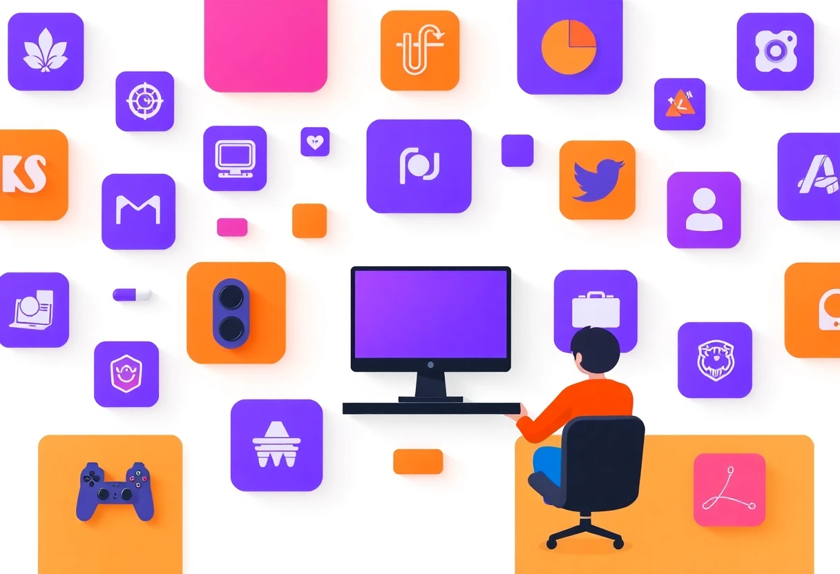 Abstrakte App-Icons