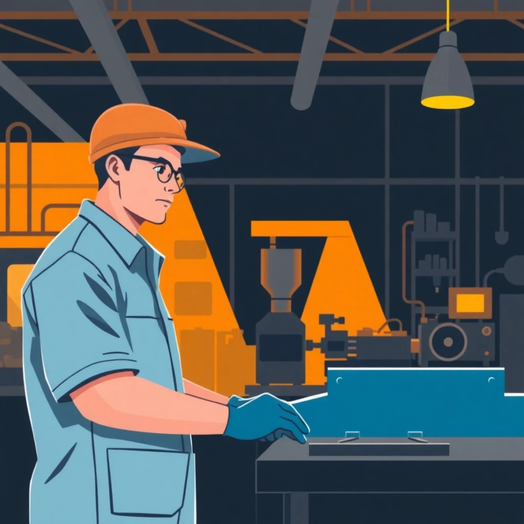 Arbeiter im Produktionsbereich