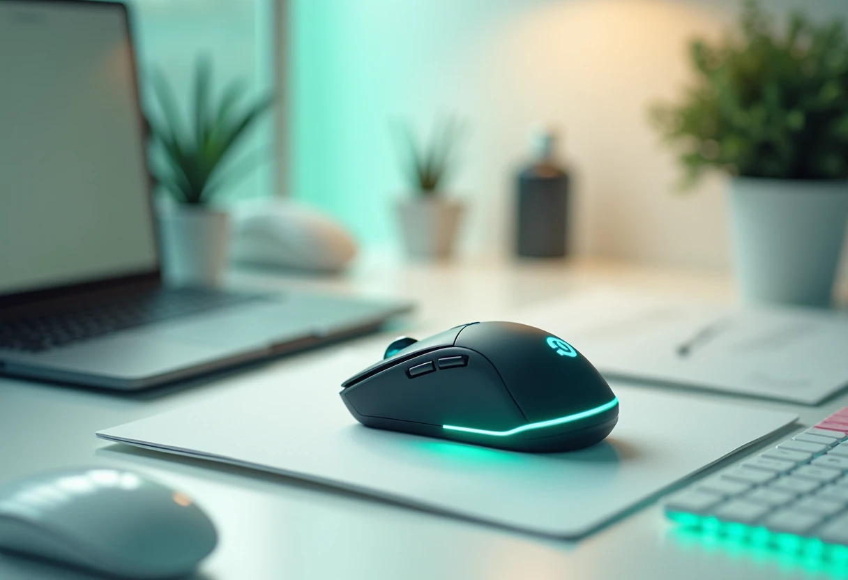 Premium Gaming-Maus in Szene gesetzt
