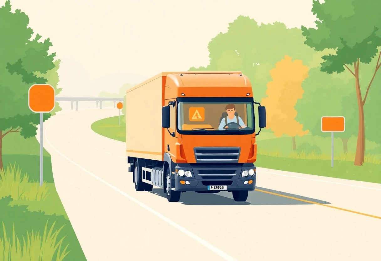 LKW auf Landstraße