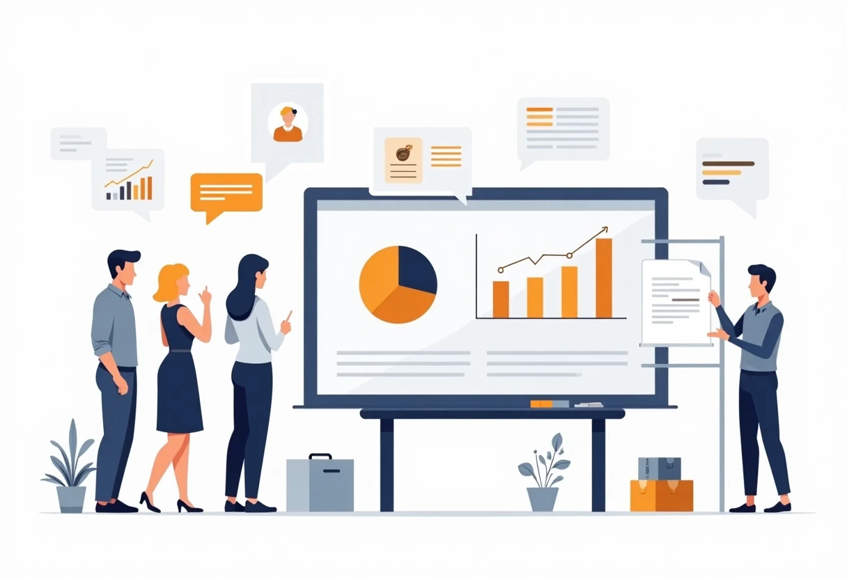 Marketingstrategen bei der Arbeit