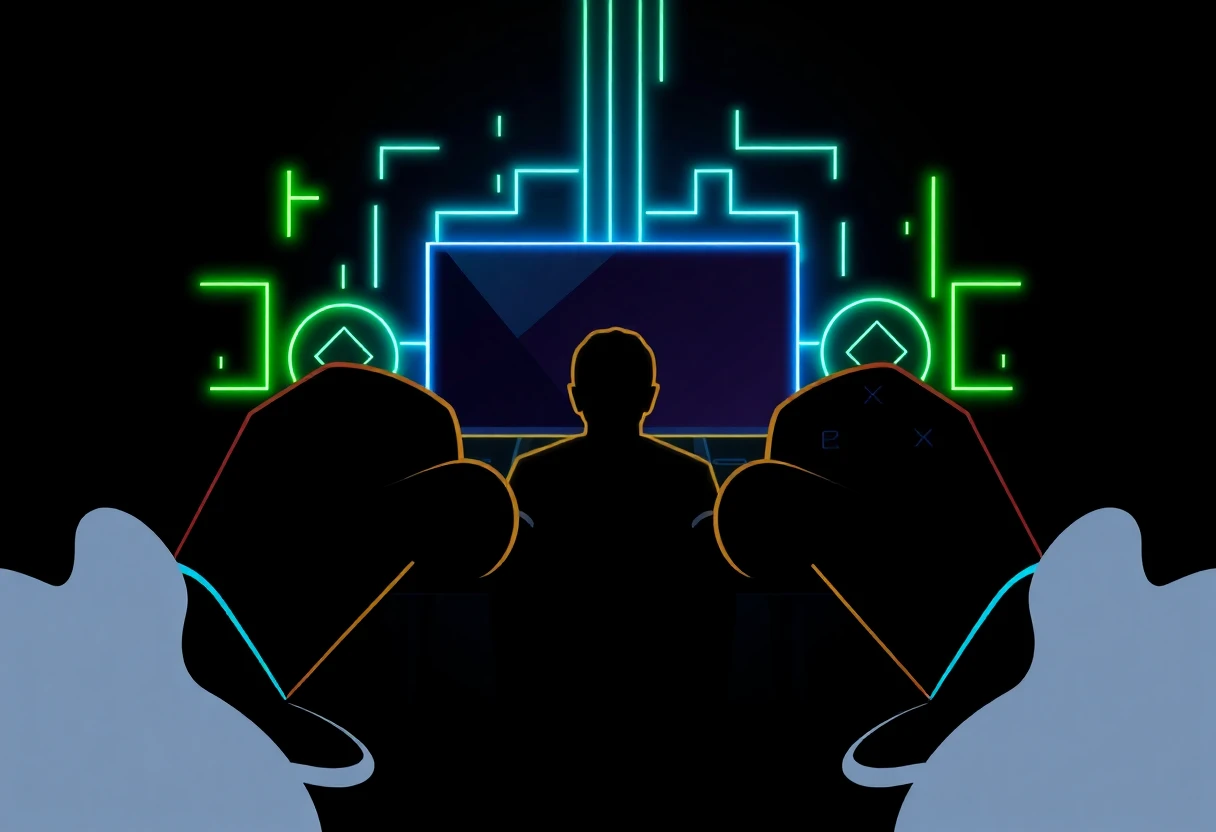Abstrakte Darstellung von Mobile Games