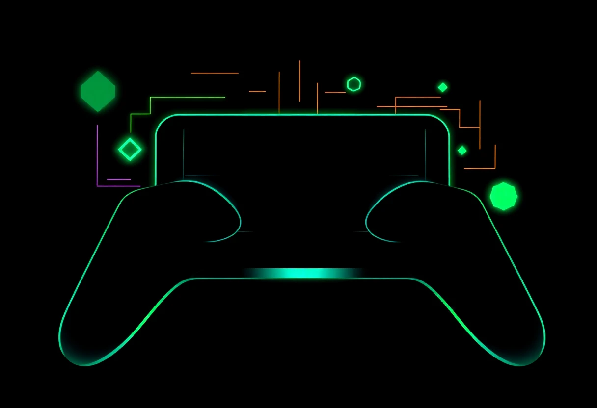 Abstrakte Darstellung innovativer Spiele