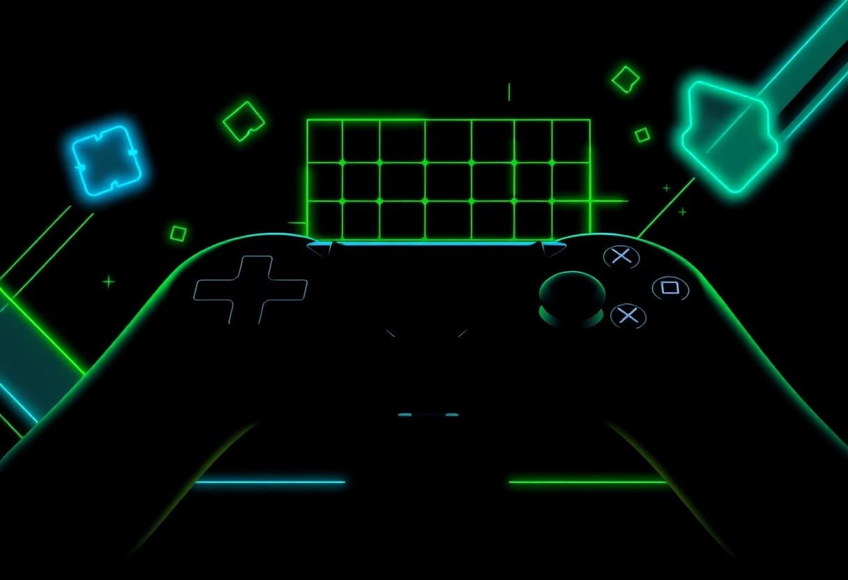 Abstrakte Gaming-Darstellung