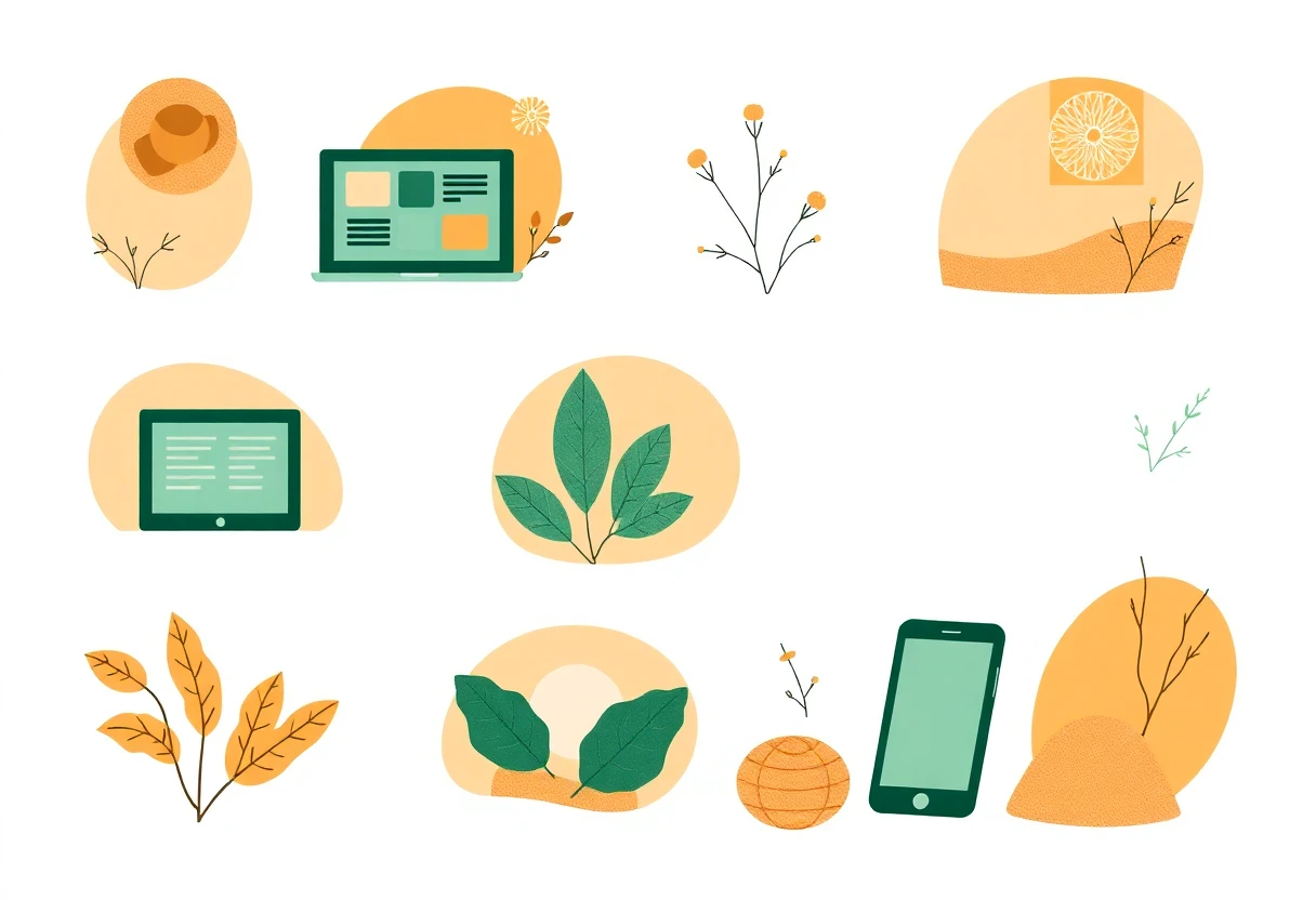Illustration von Produktivitäts-Apps