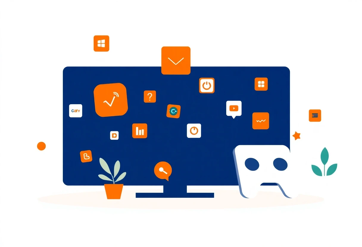 Abstrakte Darstellung produktiver Apps