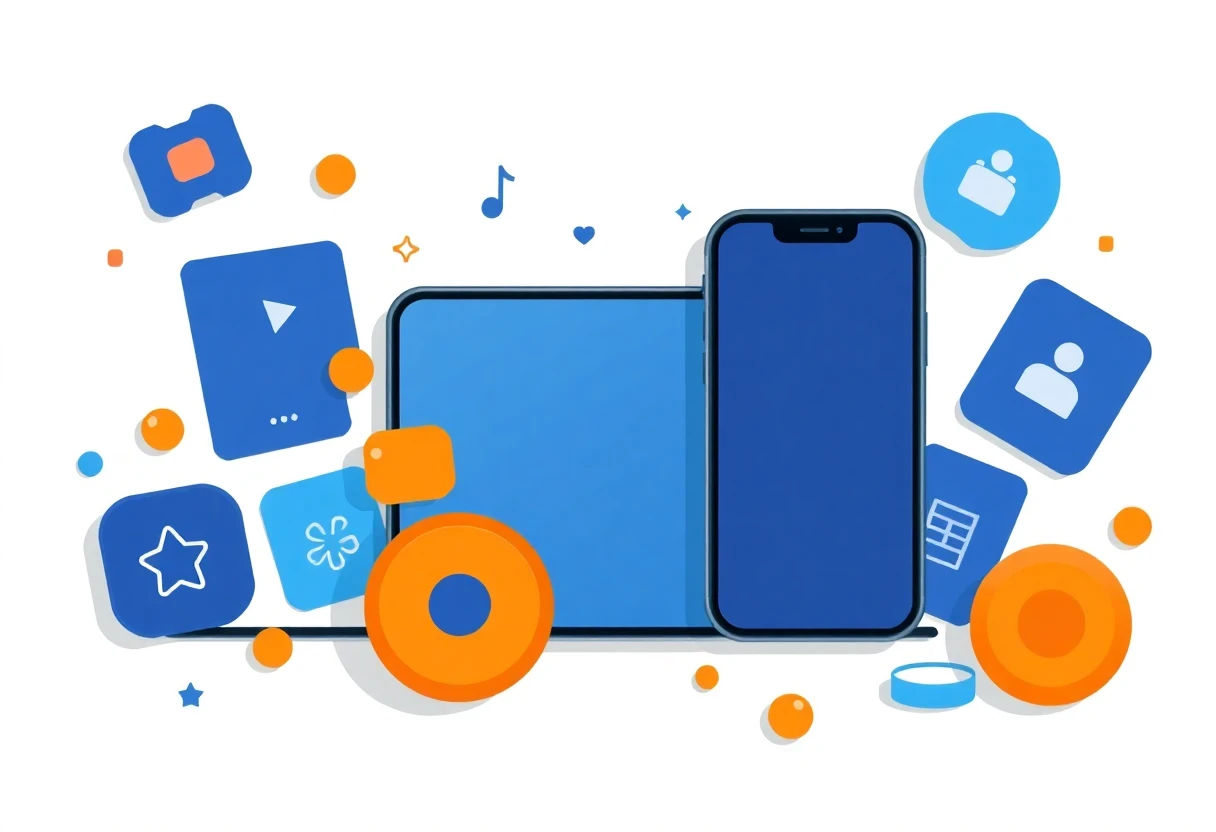 Abstrakte Darstellung von Produktivitäts-Apps