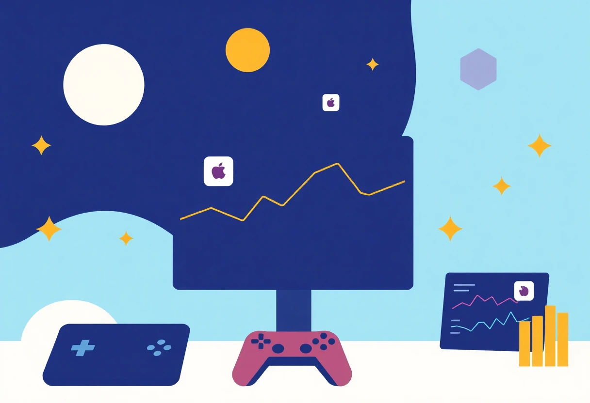 Abstrakte Darstellung von Produktivitäts-Apps