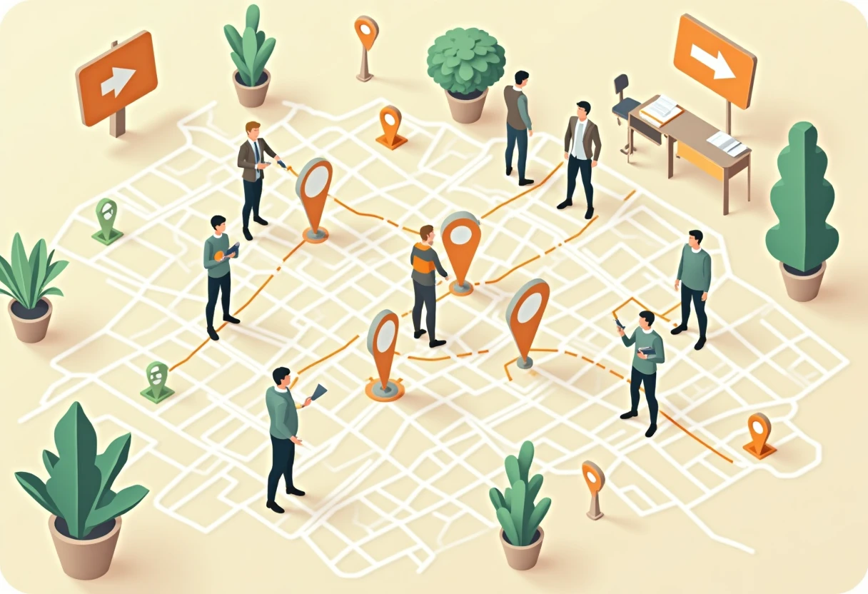 Navigationskarte für Verkaufsjobs in Bielefeld