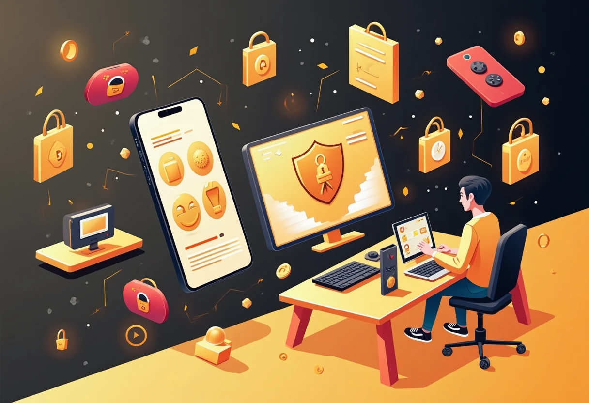 Abstrakte Darstellung von VPN-Sicherheit