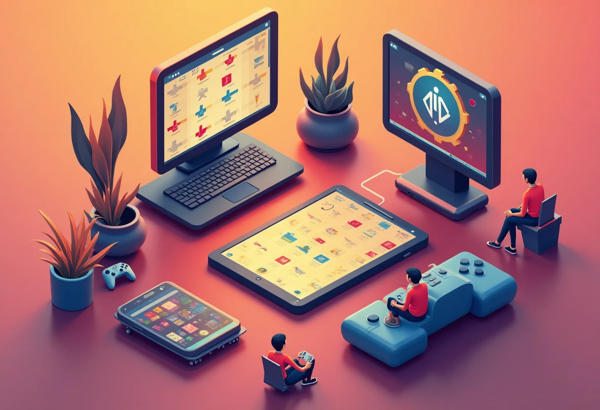 Abstrakte Darstellung von Apps