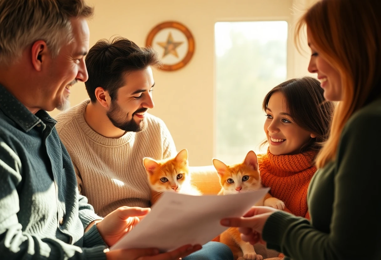 Familie bespreekt adoptieopties