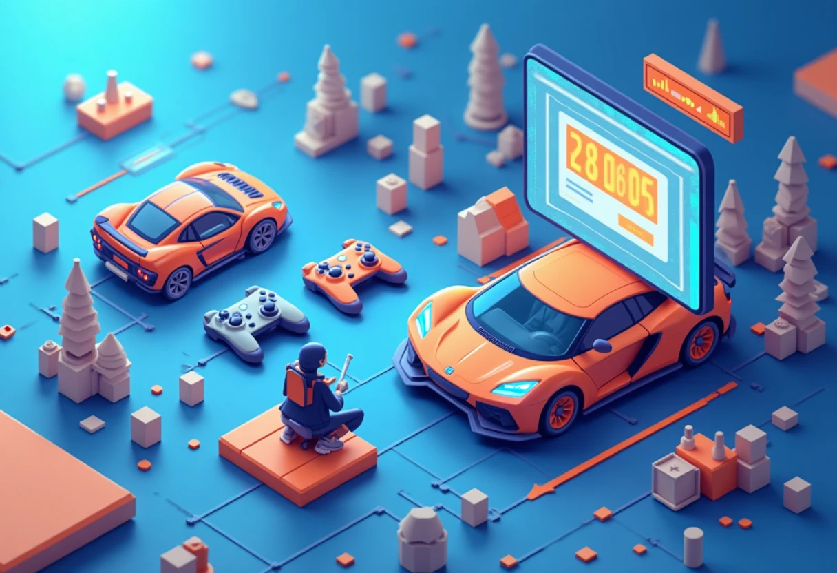Car Driving 2025 racing game illustration