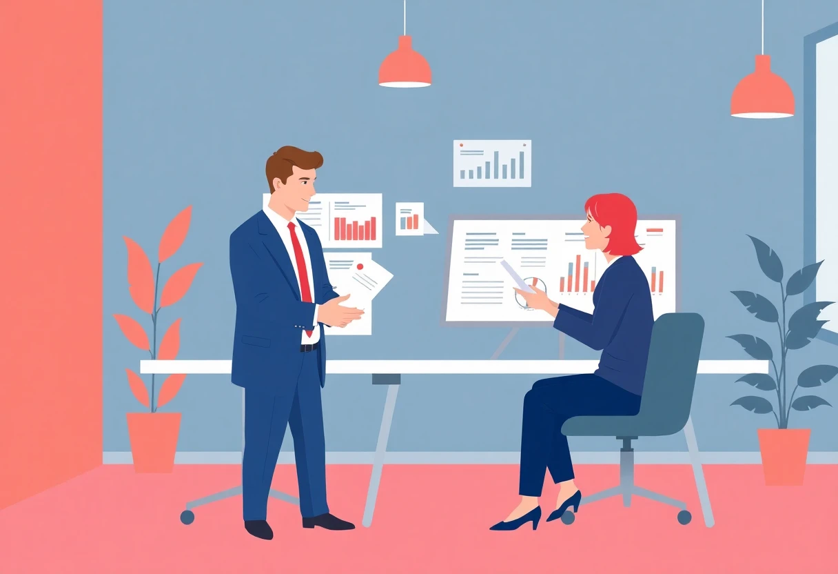 Revisando ofertas de empleo en ventas