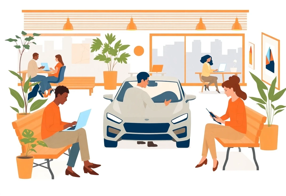 Diseñador automotriz trabajando desde casa