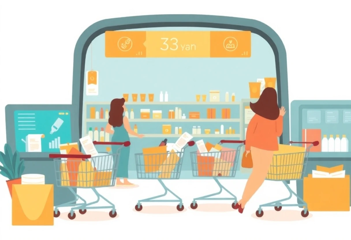 Nákup kosmetiky a lékárenských produktů