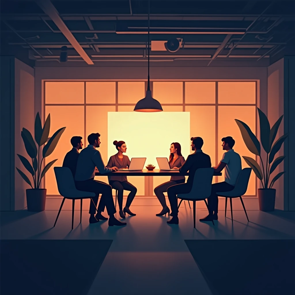 Equipo de IT en discusión